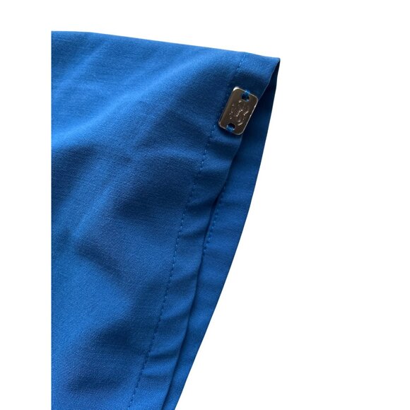 Greys Anatomy By Barco Blue Scrub Top XL V-Neck Short Sleeve With Pockets - Picture 4 of 9